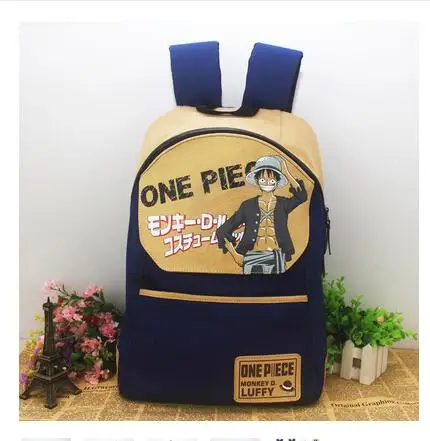 

Anime one piece luffy printing backpack preppy style schoolbag student computer backpack travel bag