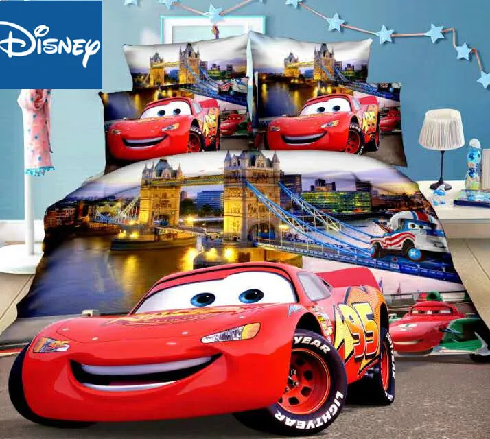 Disney lightning mcqueen набор постельного белья для мальчиков с машинками одного размера