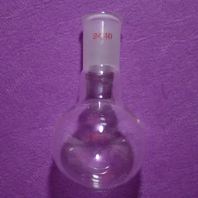 100ml 24/40 1 Neck Round Bottom Glass Flask Single Neck Lab Boiling Bottle