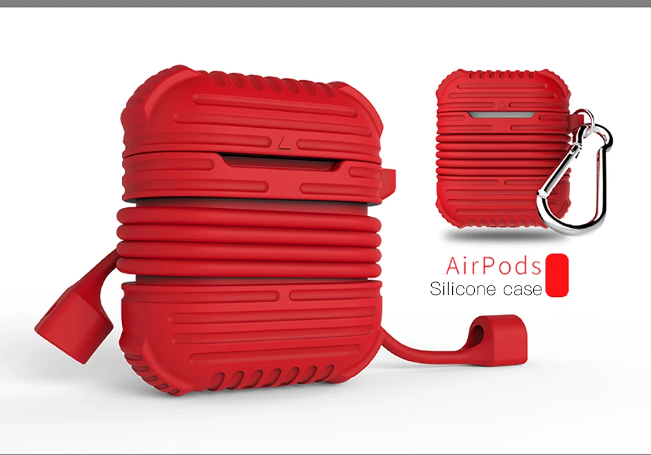 !ACCEZZ For AirPod Earphone Case Protective Skin Cover Bag 2 in 1 Set For Apple Airpods Bluetooth Wireless Headphone Charger Box (8)