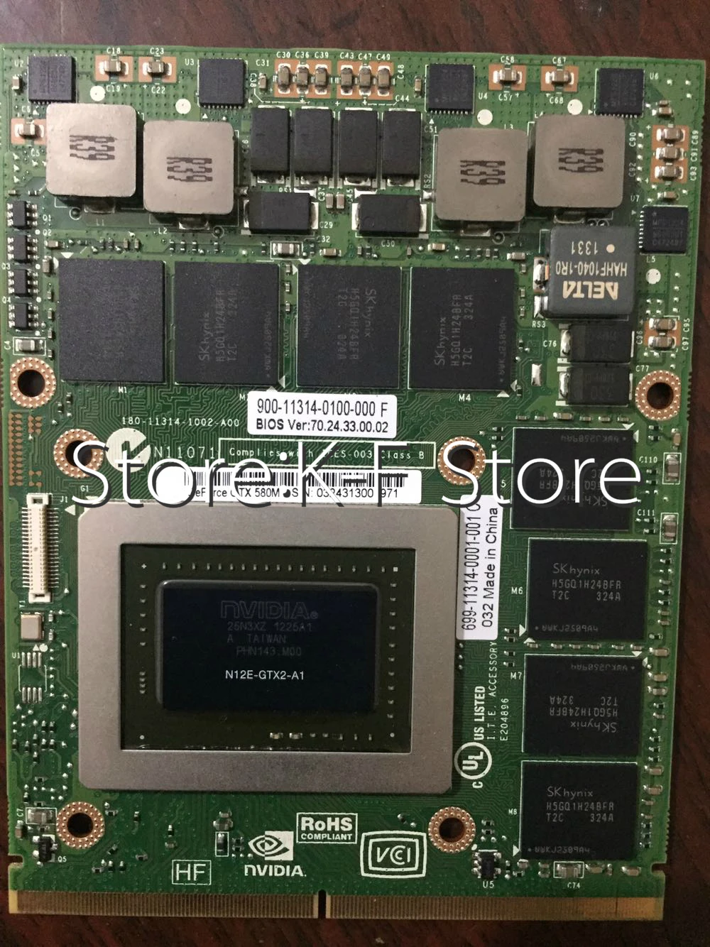 Для ноутбука DELL M17X R2 YT99J 0YT99J N12E-GS-A1 GTX560 GTX560M GTX 560M 1 5G DDR5 MXM 3 0 VGA card видеокарта |