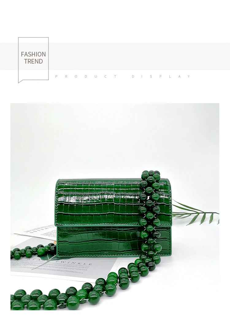 verde mensageiro saco de moda pequeno quadrado senhoras