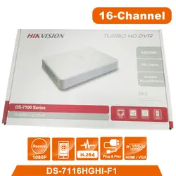 HIK английская версия DS-7116HGHI-F1 Высокое качество 1080 P 16CH DVR подключаемых к Turbo HD/HDCVI/AHD/CVBS сигнала вход