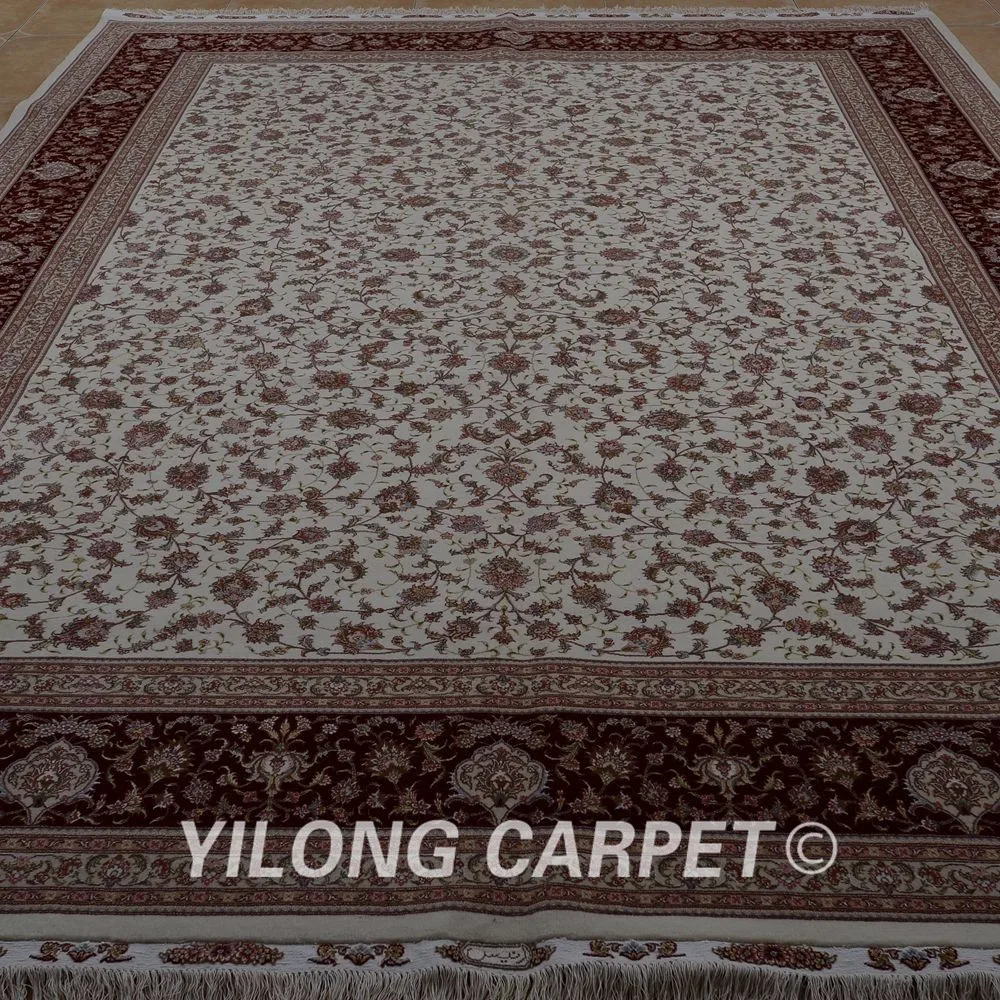 Yilong 8,5 "x11.8 8' Топ hereke шерстяной шелковые ковры ручной работы изысканный персидский ковер шерстяной (1903)