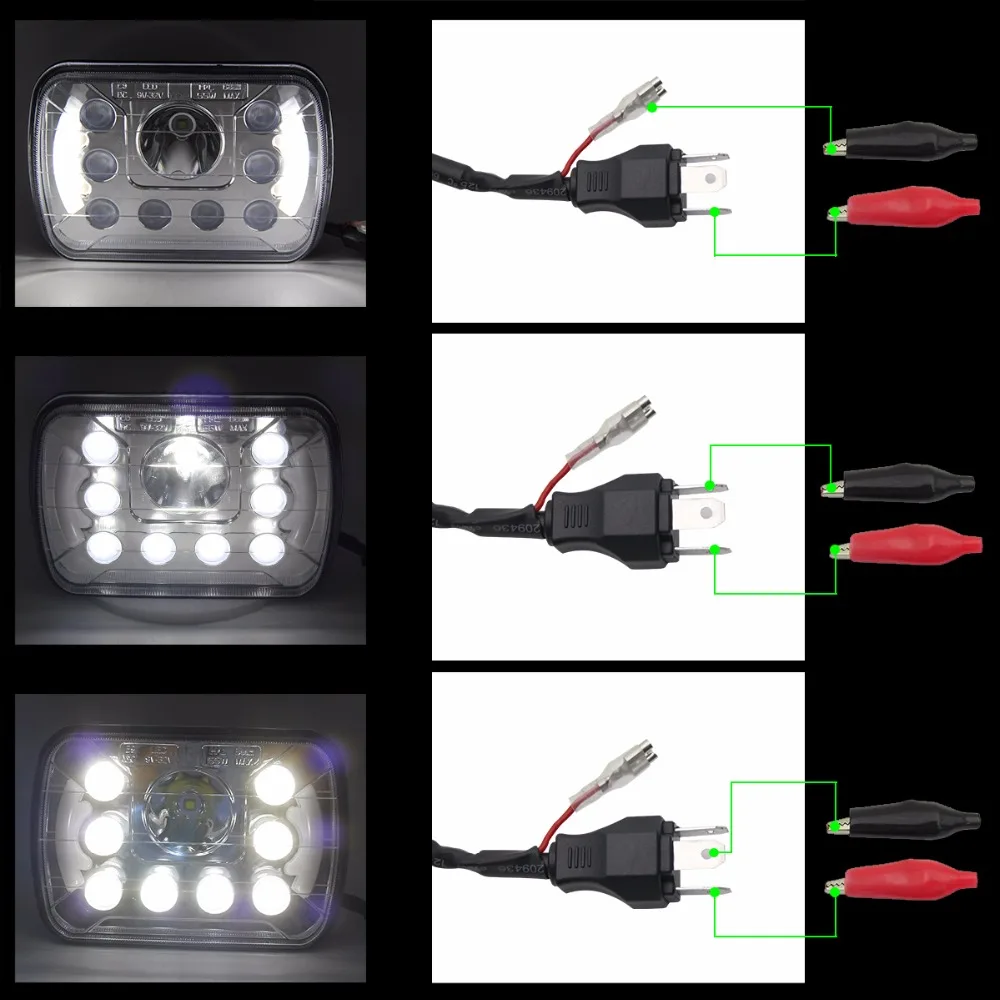 COLIGHT 7x6 7 дюймов светодиодный прямоугольные светильники 6500 K 12 В авто с ангельскими