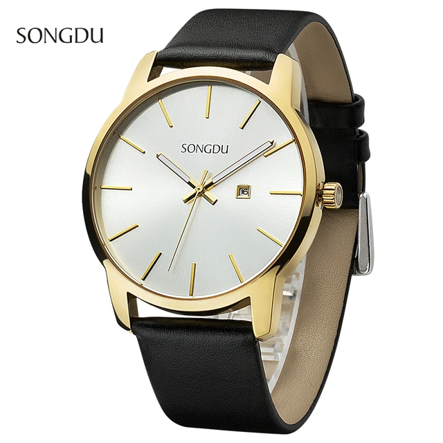 SONGDU Ultra Thin Minimalist Mens Watches Top Brand Luxury SONGDU Ultra Thin Minimalist Mens Watches Top Brand Luxury