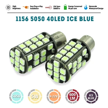 

1PCS 1156 COB Led Car Light P21W BA15S 1156 5050 Smd 40 Led Brake Turn Signal Light Bulb Crystal Lamps Led 12V Car Accessories