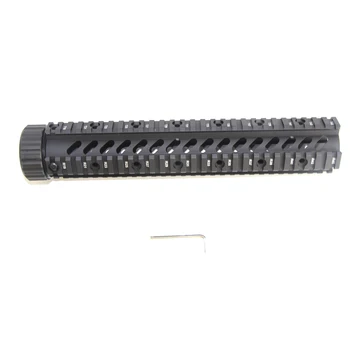 

Handgaurd Gun Hunting Accessories High Quality Steel 12inch Quad Rail Float Key Mod Handguard Mount Rails Standard Carbine