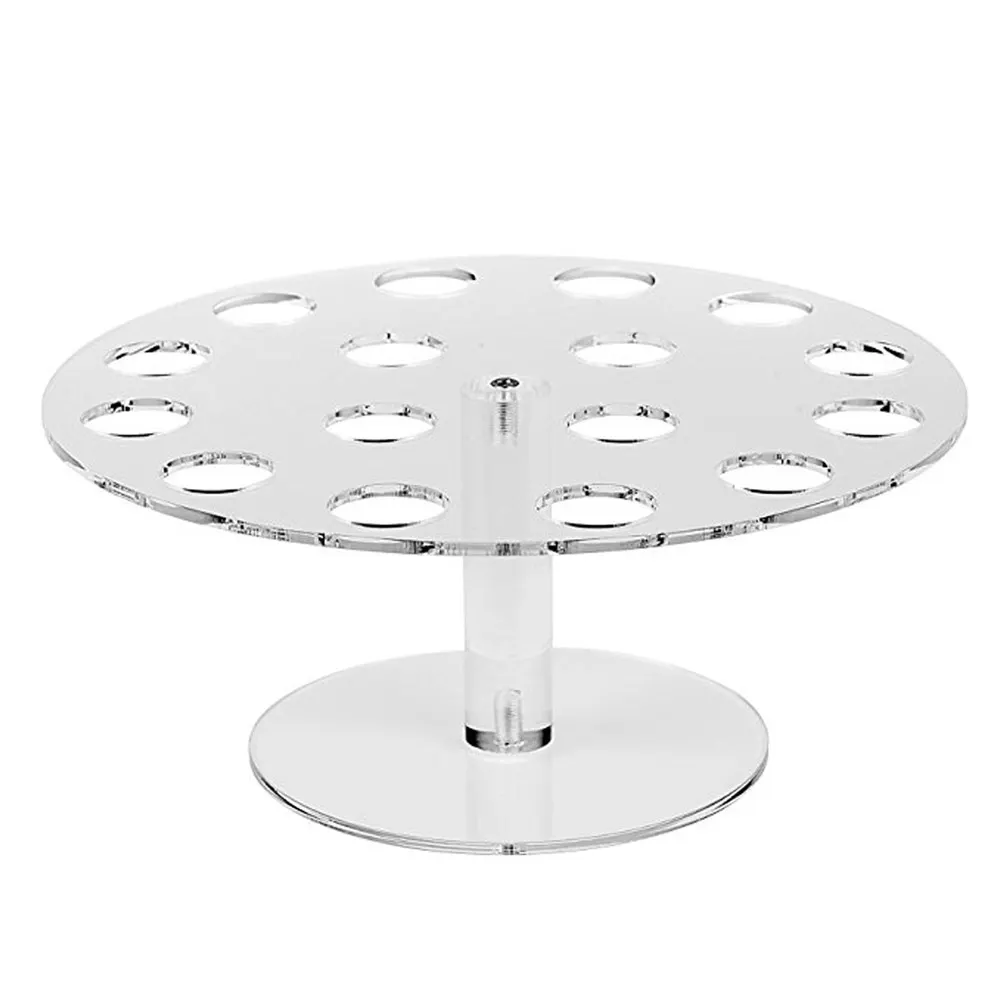 

16 Hole Holder Acrylic Ice Cream Cone Sushi Hand Roll Stand Transparent for Kitchen Tool