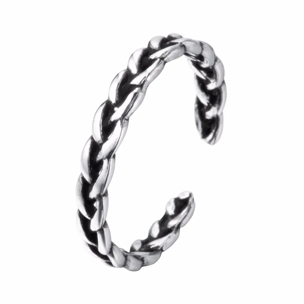 12 шт Hotselling 925 пробы серебро регулируемые Открытые Кольца ткань Очаровательная поворот в форме полые кольца для Для женщин Свадебные украшения
