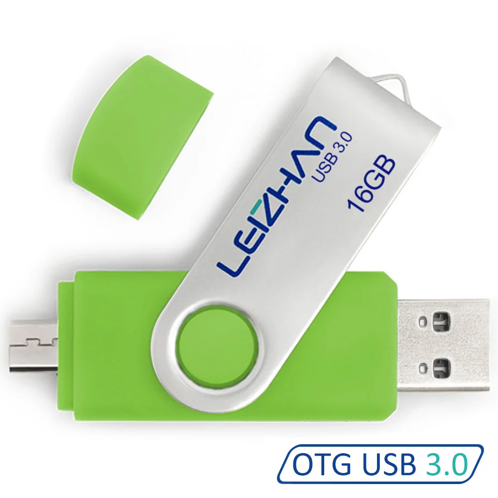 LEIZHAN usb 3 0 флеш-накопитель для Samsung Galaxy S7/S6/S5/S4/S3 128 Гб 64 ГБ 32 16 8 высокоскоростная