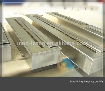 

62 inch stainless steel manual ethanol fireplace burners