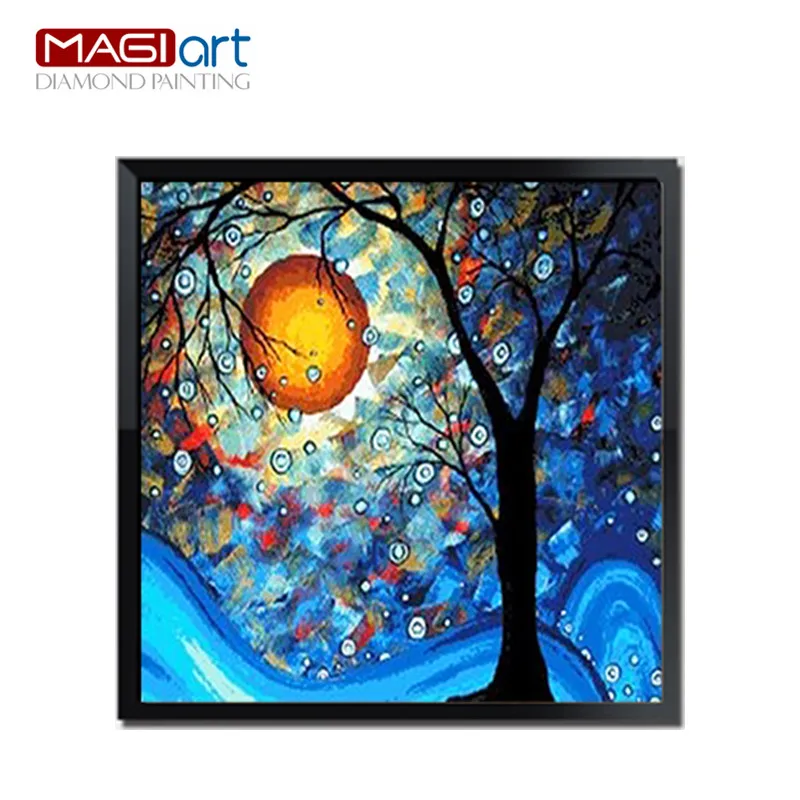 

Diamond painting accessories,Diamond embroidery,5D DIY mosaic Diamant, picture of rhinestones,full round landscape ZML001