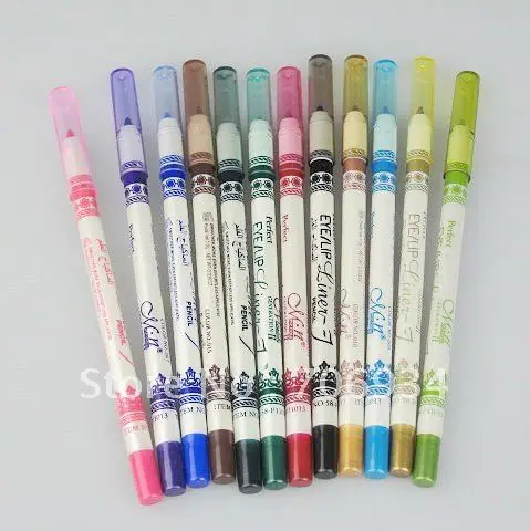 12 шт./лот 12 цветов карандаш для глаз/губ водонепроницаемый карандаш для глаз косметический карандаш P1103
