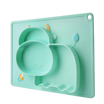 

Baby Plate Tableware Children Food Feeding Container Placemat Baby Dishes Infant Feeding Cup Silicone Suction Bowl for Kid