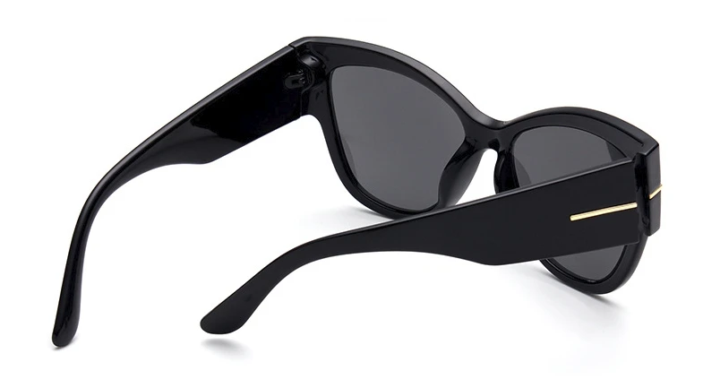 Большая оправа кошачий глаз солнцезащитные очки для мужчин и женщин Модные Оттенки UV400 Винтажные Очки 47258