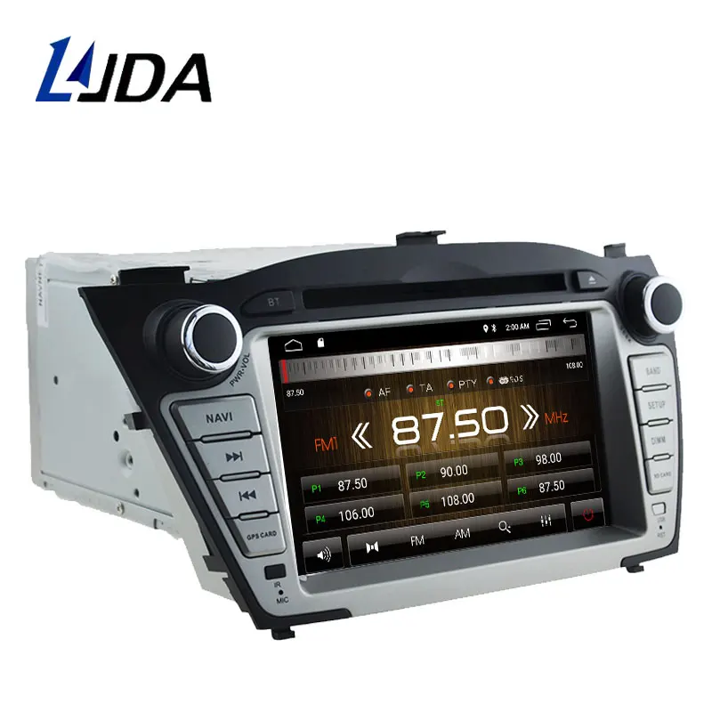 Best LJDA Android 9.1 Car dvd player for Hyundai Tucson/IX35 2011 2012 2013 2 Din Car Radio gps navigation stereo multimedia WIFI RDS 2