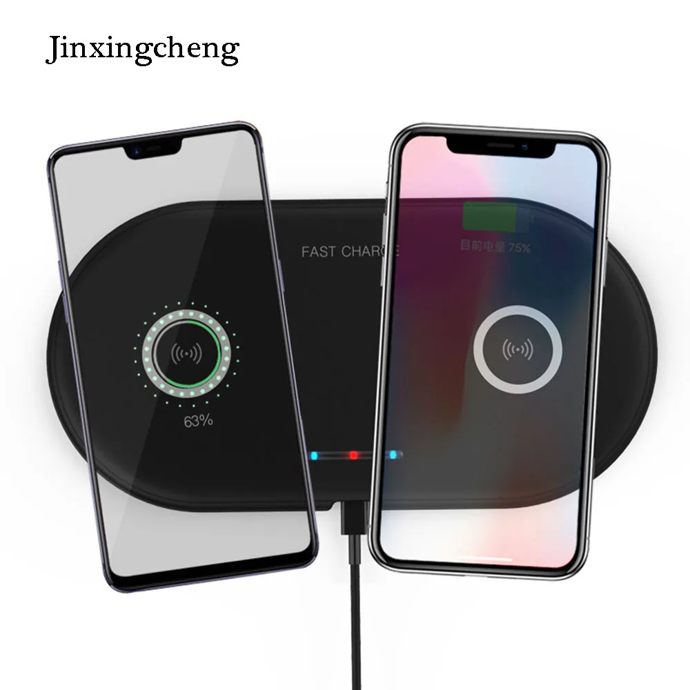 JINXINGCHENG Fast Charger for Iphone X XS XR 8 8plus QI Wireless Charger Quick Charging Pad for Sumsang S9 Note9 JINXINGCHENG Fast Charger for Iphone X XS XR 8 8plus QI Wireless Charger Quick Charging Pad for Sumsang S9 Note9