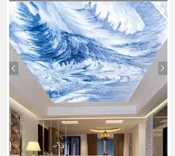 Пользовательские 3d фото обои 3d потолка обои фрески красивая мечта кристаллы льда подвесные потолочные фрески 3d комната обои