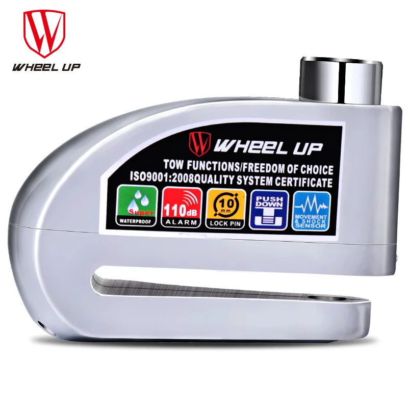 

Wheel Up Bicycle Lock Anti-theft Cycli With Alarm Disc Motorcycle Lock Rigidity Bicycle Lock Safty Bicycle Padlock