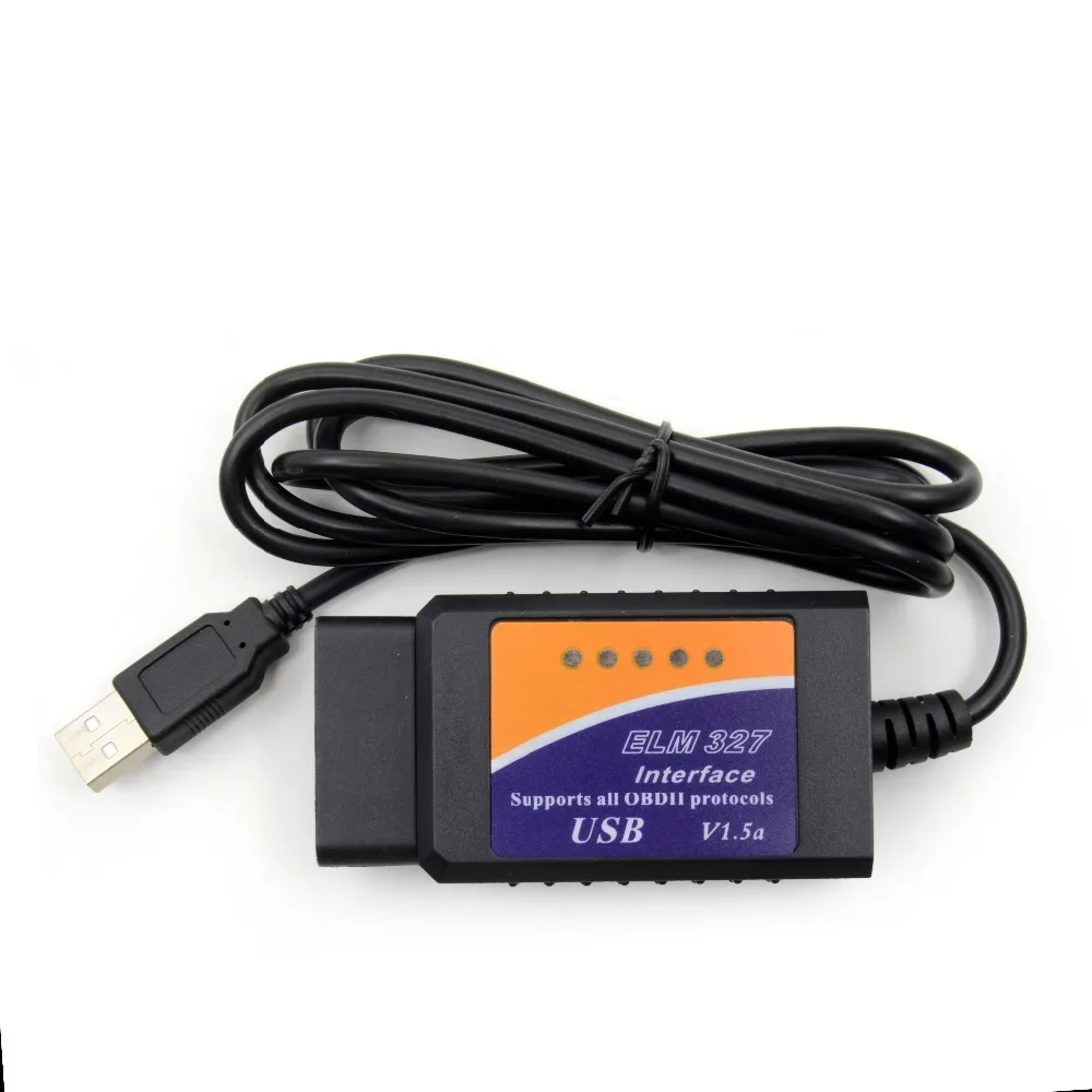 ELM327 USB V1.5 OBD2 автомобильный диагностический интерфейс сканер ELM 327 V 1,5 OBDII разъем автоматический диагностический инструмент ELM327 OBD2 адаптер