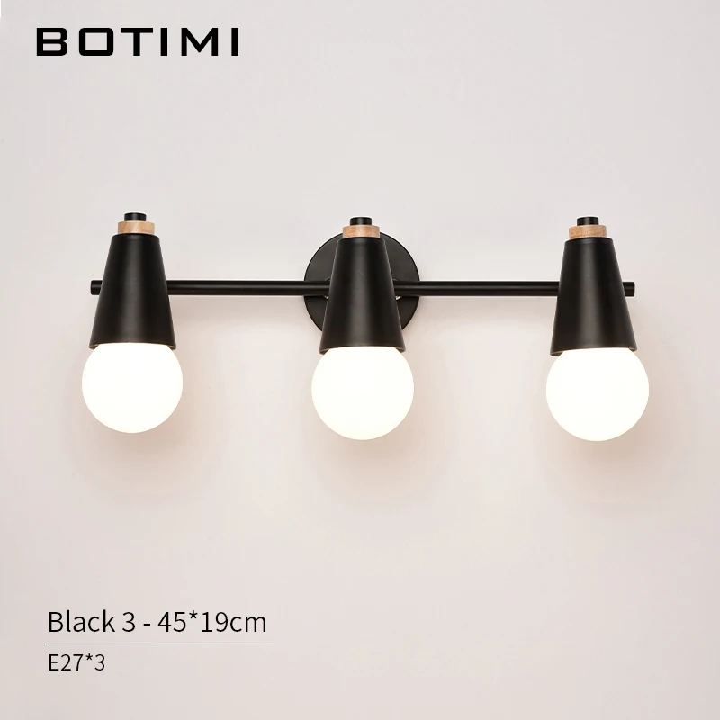 Светодиодный светильник-зеркало BOTIMI в скандинавском стиле, современный настенный светильник для ванной комнаты, подвесной светильник