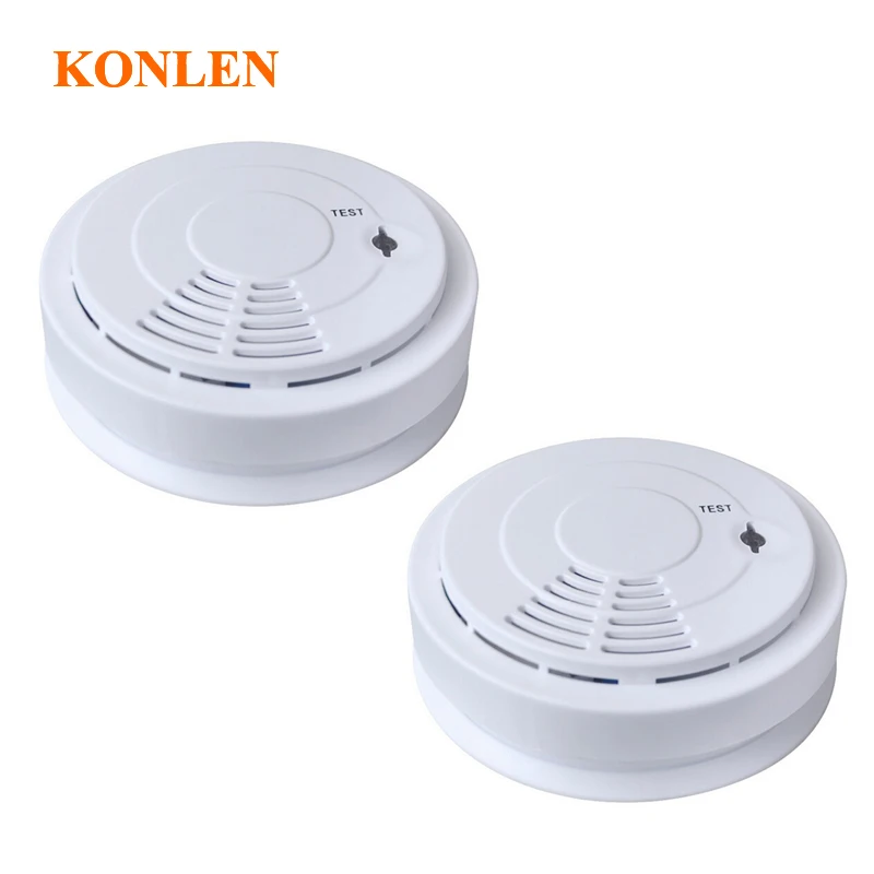 

New wireless smoke detector 433 for home security alarm system, free shipping wireless sensor smoke fire 2pcs/lot