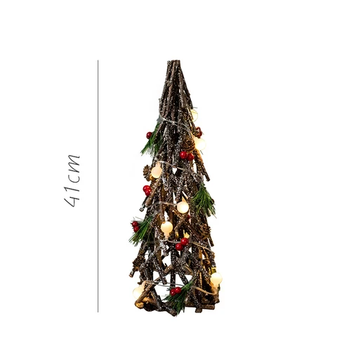 Рождественские елочные украшения, натуральные Клубные звезды, сердца, светильники, настольные украшения, рождественские украшения - Цвет: brown