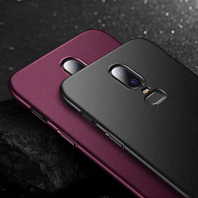 

Phone Case for OnePlus 6 5 5T Slim Sandstone Matte Cases Hard Plastic Anti-skid Shockproof Back Cover for One Plus 6T 6 5T Capa