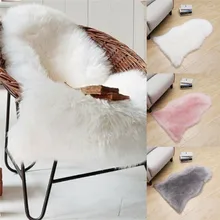 Мягкие мохнатые коврики Нескользящие спальни современные коврики пушистый мягкий искусственный мех коврик из овчины ковры для гостиной/ванной комнаты