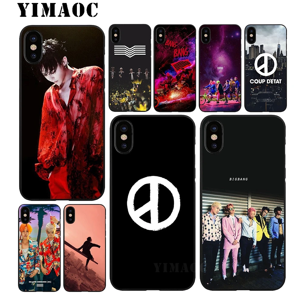 Мягкий силиконовый чехол YIMAOC Bigbang G Dargon для iPhone 11 Pro Xr Xs Max X или 10 8 7 6 6S Plus 5 5S SE |