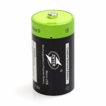 

New 1pcs/lot ZNTER 1.5V 4000mAh Battery Micro USB Rechargeable Battery D Lipo LR20 Battery for RC Camera Drone Accessories