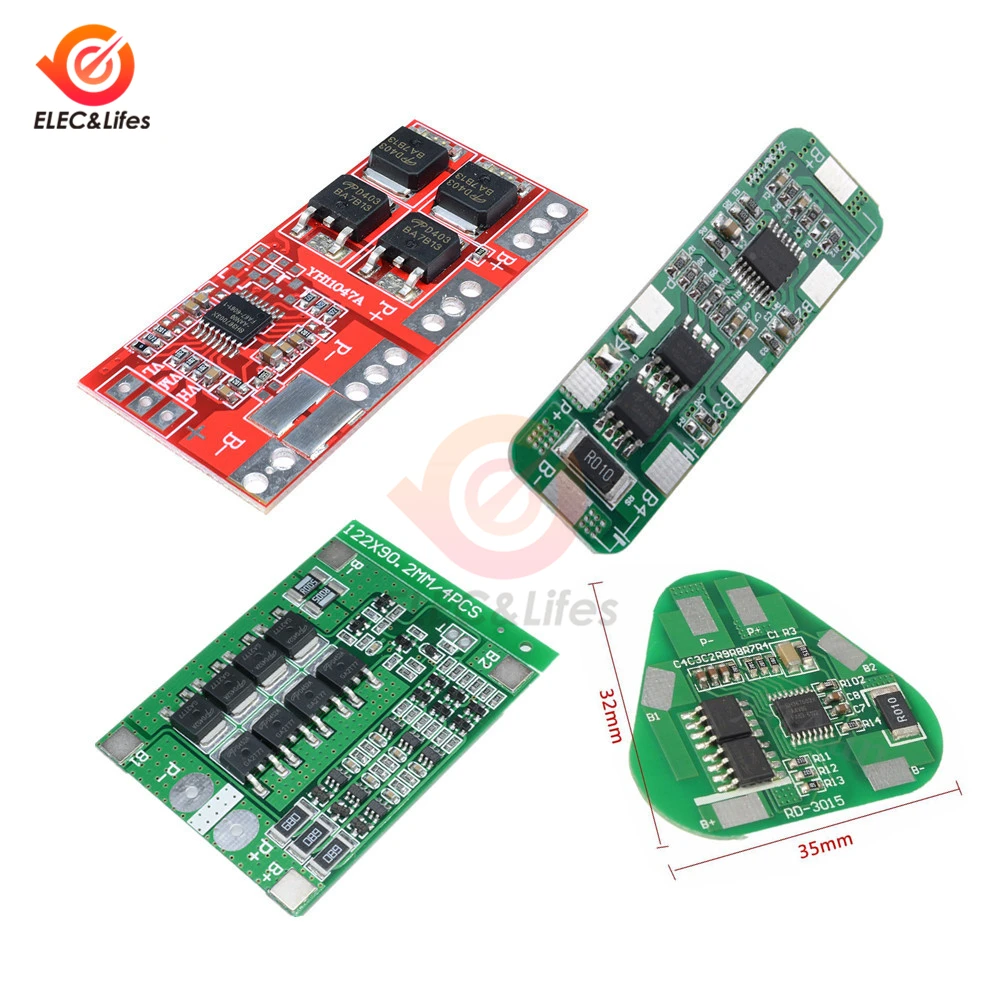 

3S 25A 15A 4A 5A BMS 18650 Lithium Battery Charger Protection Board Lipo Cell Module PCB BMS Balance Board