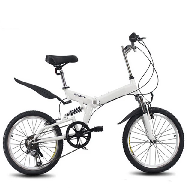 Best Offers 20inch folding mountain bike 6 variable speed bicycle road bike male and female cycling folding bicycle variable speed bike