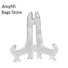 12 шт. 3 дюймов Пластик мольберты или блюда плиты держатели Дисплей для посуды(прозрачный) болит эскиз мольберты держатели для картин мольберт для рисования мольберт