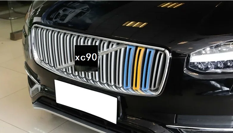 Для Volvo xc90- модель Трехцветная сетчатая Декоративная полоса Новая сеть модифицированные специальные цветные наклейки