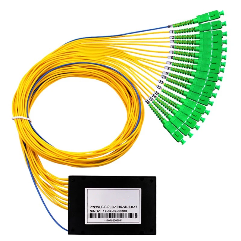 

1*16 CATV FTTH Glasvezel PLC Splitter pigtail EPON singlemode, met SC/APC connector 1x2 ODN box module