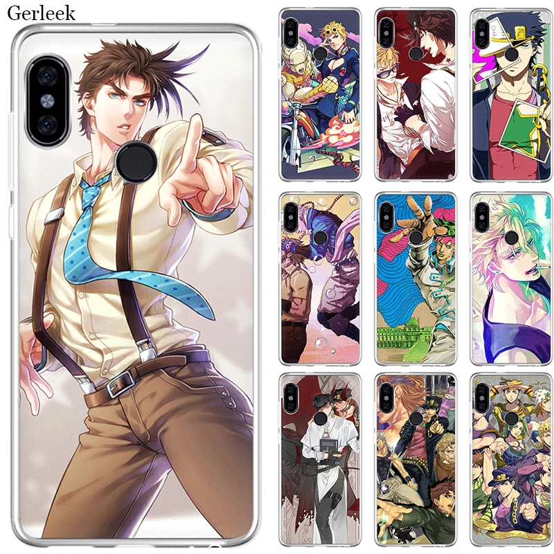 

Soft TPU Case Cover for Xiaomi Redmi 4A 4X 5 5A 6 6A S2 Pro Plus JoJo Jonathan Joestar