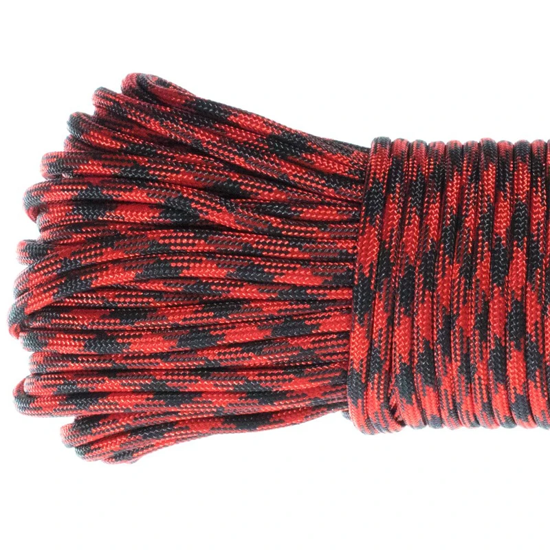 Открытый плетеный браслет 550 Paracord веревка для выживания палатки кемпинга Тип III 7