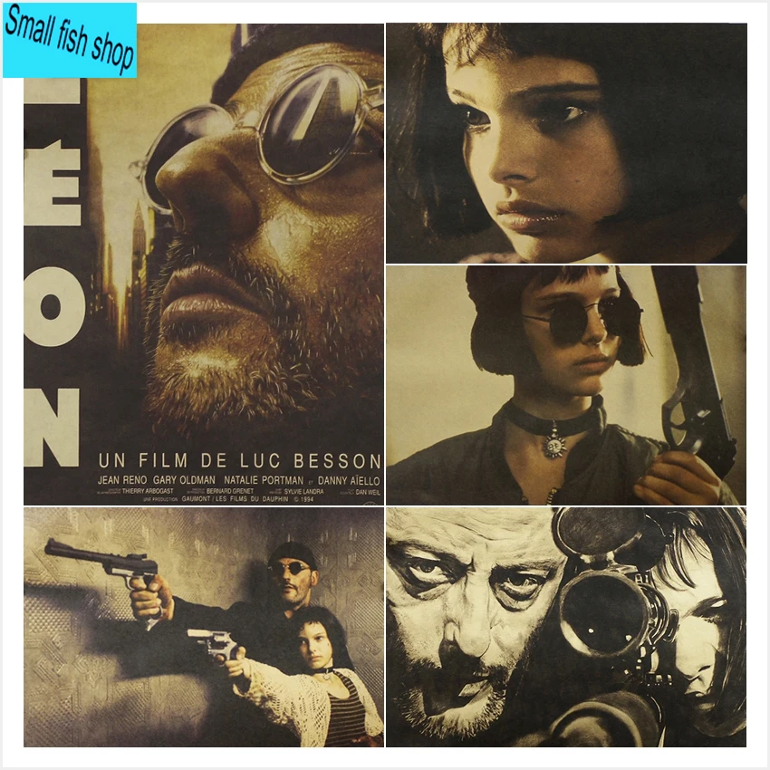 Leon - The Professional Натали Портман Джинн Рено украшение для дома Крафт Фильм плакат