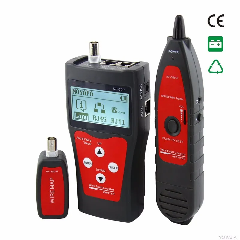 

Original Lan tester RJ45 LCD cable tester Network monitoring wire tracker without noise interference NOFAYA NF-300