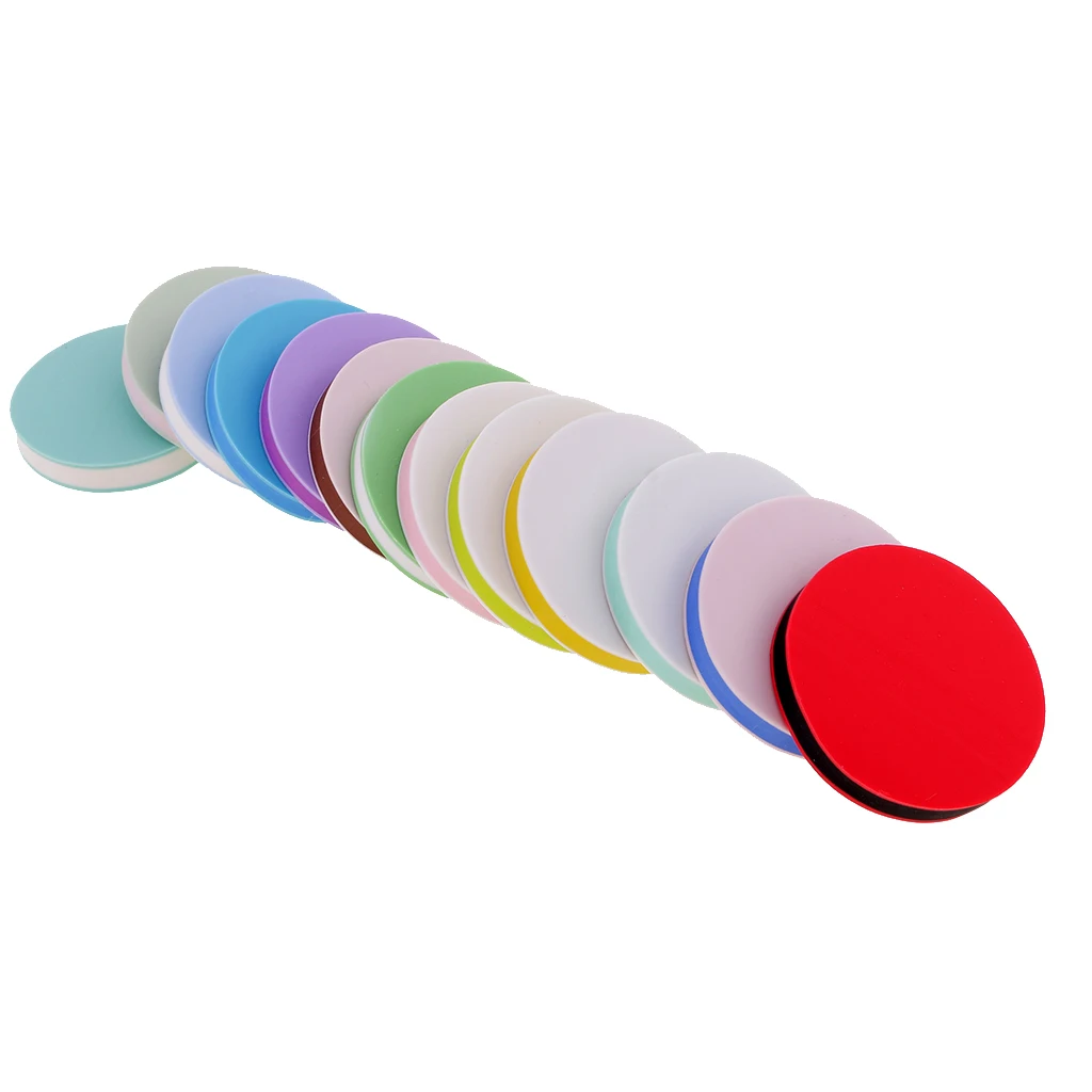 13pcs Colorful Round Rubber Stamp Carving Blocks for DIY Stamps Crafts Hobbies 5x0.8cm | Дом и сад