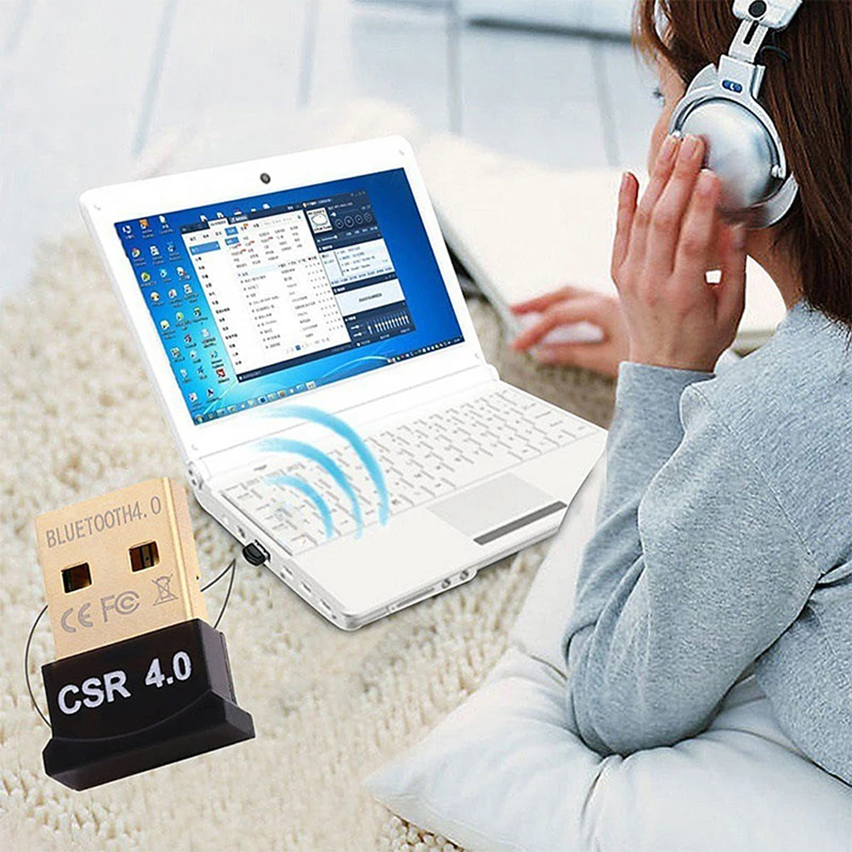 Oppselve Bluetooth адаптер V4.0 CSR двухрежимный беспроводной мини usb-адаптер Музыка передатчик звука для компьютера PC ноутбук