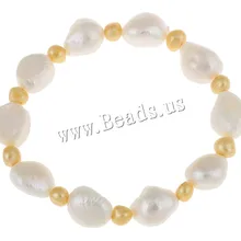 Пресноводный Культивированный жемчужный браслет Новое поступление пресноводный жемчуг барокко