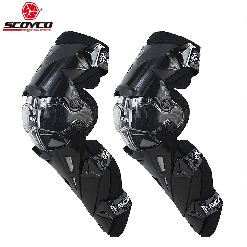 Scoyco K12 gear s мотоциклетные защитные наколенники мотоциклетные наколенники протектор для мотокросса мотоциклетные наколенники защитное снаряжение - Цвет: Черный