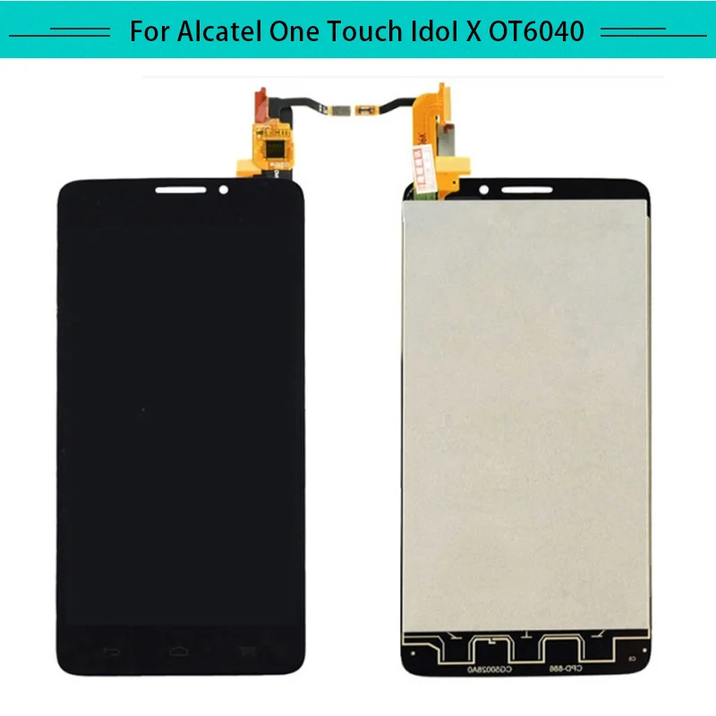 3 шт. Полный ЖК-дисплей для Alcatel OneTouch Idol X 6040D OT6040 6040 6040E OT6040D с сенсорным экраном в