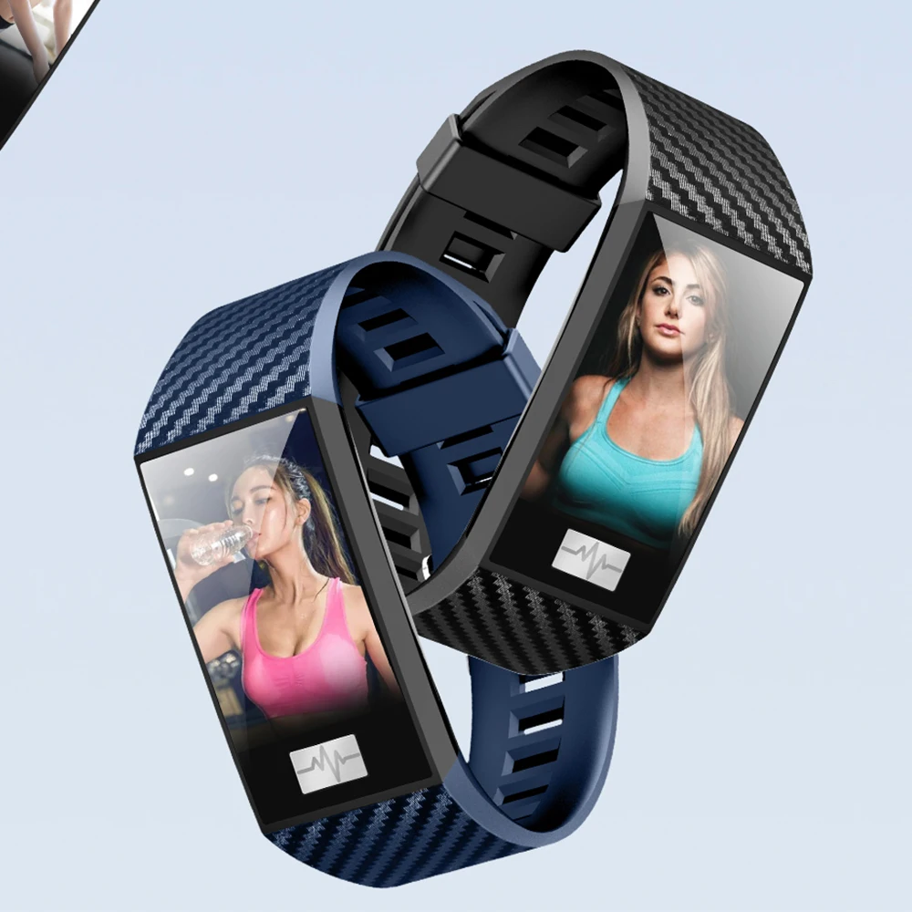 

Timethinker DT58 Smart Watch Wristband ECG+PPG Smartwatch Blood Pressure Monitor Fitness Tracker IP68 Looks Like Fitbit Charge 3