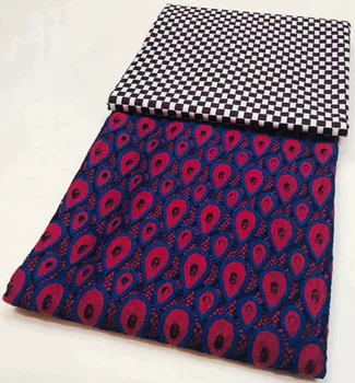 

3+2.5yards java prints fabric swiss voile lace in switzerland cotton african lace fabric dubai lace african fabric LJ-Z15