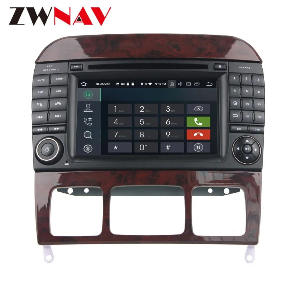 Clearance Android 9 Car DVD Player GPS navigation For Mercedes Benz S-Class W220/S280/S320/S350 head unit multimedia player Pad 2