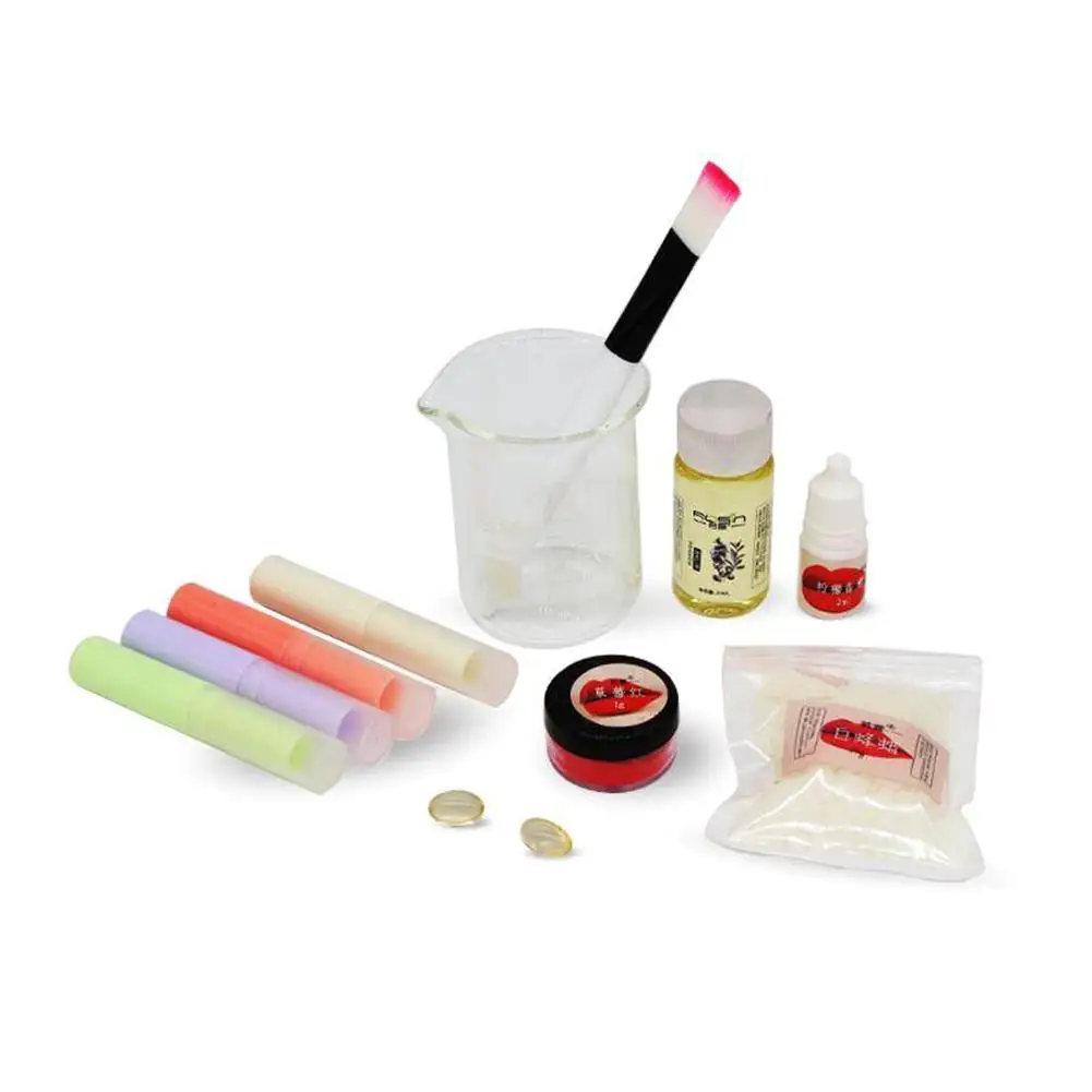

Beginners Lipstick Raw Materials Set DIY Making Cosmetics Tool Lip Balms Mold Driect sales